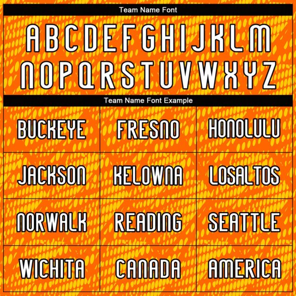 Custom Orange White-Black Lines And Dots Sublimation Volleyball Uniform Jersey