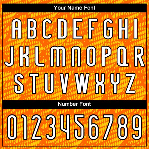 Custom Orange White-Black Lines And Dots Sublimation Volleyball Uniform Jersey