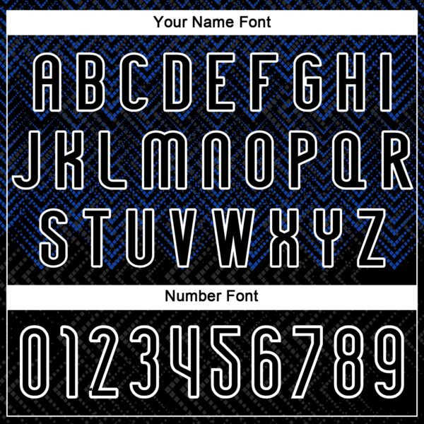 Custom Black Thunder Blue-White Geometric Shape Sublimation Volleyball Uniform Jersey