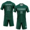 Custom Midnight Green White Geometric Shape Sublimation Volleyball Uniform Jersey