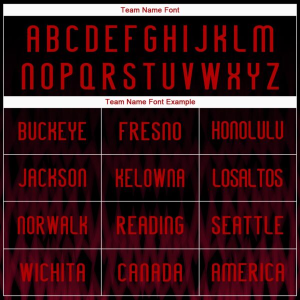 Custom Black Red Zigzag Sublimation Volleyball Uniform Jersey