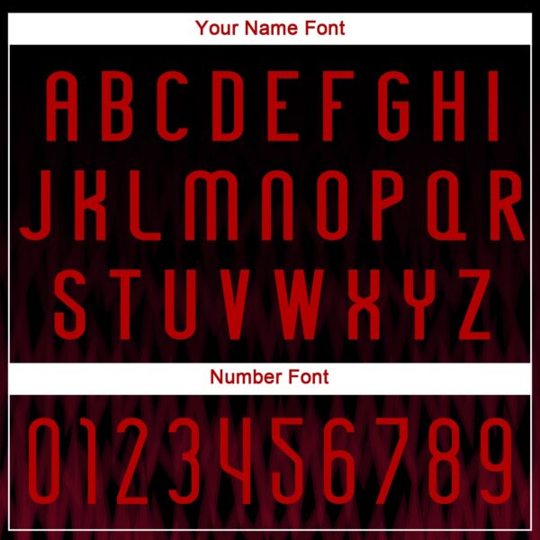 Custom Black Red Zigzag Sublimation Volleyball Uniform Jersey