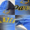 Custom Stitched Black Powder Blue-Gold Gradient Fashion Sports Pullover Sweatshirt Hoodie