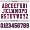 White0536-3 Custom White Navy-Red Mesh Authentic Throwback Football Jersey