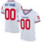 White0537 Custom White Red-Royal Mesh Authentic Throwback Football Jersey