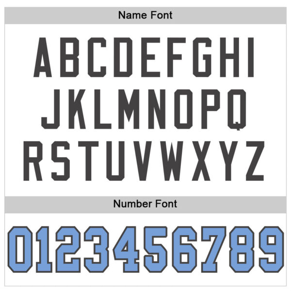 Custom White Light Blue-Steel Gray Mesh Authentic Football Jersey