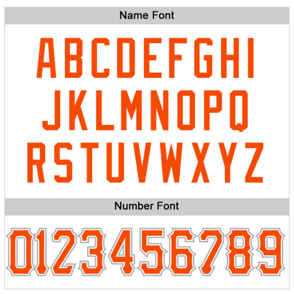 Custom White Orange-Gray Mesh Authentic Football Jersey