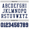 Custom White Navy-White Mesh Authentic Football Jersey