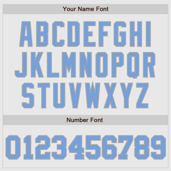 Custom White Navy Pinstripe Light Blue-Gray Authentic Baseball Jersey