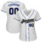 Custom White Royal-Gold Authentic Baseball Jersey