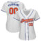 Custom White Orange-Royal Authentic Baseball Jersey