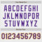 Custom White Purple-Gold Authentic Baseball Jersey