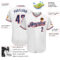 Custom White Navy-Red Authentic Baseball Jersey