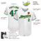 Custom White Kelly Green-Old Gold Authentic Baseball Jersey