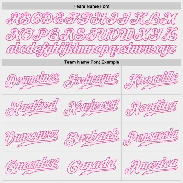 Custom White White-Pink Authentic Baseball Jersey