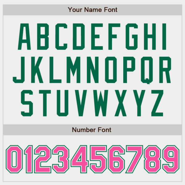 Custom White Pink-Kelly Green Authentic Baseball Jersey