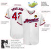 Custom White Red-Royal Authentic Baseball Jersey