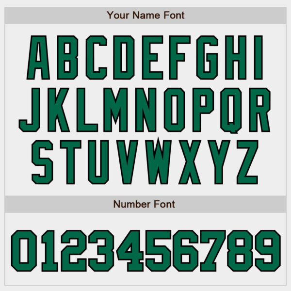 Custom White Kelly Green-Black Authentic Baseball Jersey