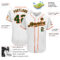 Custom White Green-Orange Authentic Baseball Jersey