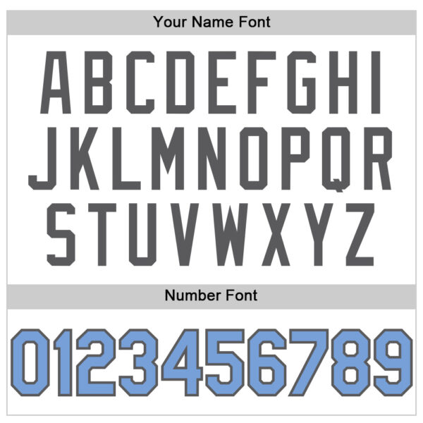 Custom White Light Blue-Steel Gray Performance T-Shirt