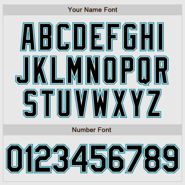 Custom White Black Pinstripe Black-Teal Authentic Baseball Jersey