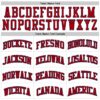 Custom White Red-Navy Authentic Throwback Basketball Jersey