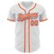 Custom White Orange-Royal Authentic Baseball Jersey
