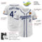 Custom White Navy Authentic Baseball Jersey