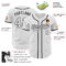 Custom White White-Black Authentic Baseball Jersey