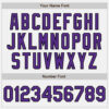Custom White Purple-Black Authentic Baseball Jersey
