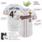 Custom White Black Powder Blue-Orange Authentic Baseball Jersey