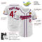 Custom White Red-Royal Authentic Baseball Jersey