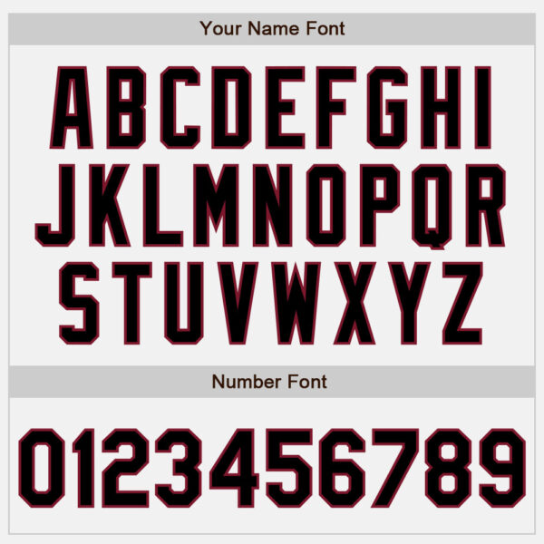 Custom White Black-Crimson Authentic Baseball Jersey