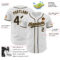 Custom White Black-Old Gold Authentic Baseball Jersey