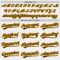 Custom White Brown Pinstripe Brown-Gold Authentic Baseball Jersey
