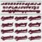 Custom White Black Pinstripe Crimson Authentic Baseball Jersey