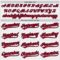 Custom White Red Pinstripe Red-Navy Authentic Baseball Jersey