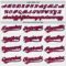 Custom White Red Pinstripe Red-Royal Authentic Baseball Jersey