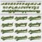 Custom White Green Pinstripe Old Gold Authentic Baseball Jersey