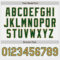 Custom White Green Pinstripe Old Gold Authentic Baseball Jersey