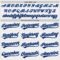 Custom White Light Blue Pinstripe Navy Authentic Baseball Jersey