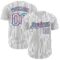 Custom White Black Pinstripe Tie Dye Authentic Baseball Jersey