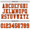 Custom White Orange-Black Mesh Authentic Football Jersey