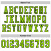 Custom White Neon Green-Black Mesh Authentic Football Jersey