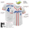 Custom White Royal-Red Authentic Baseball Jersey