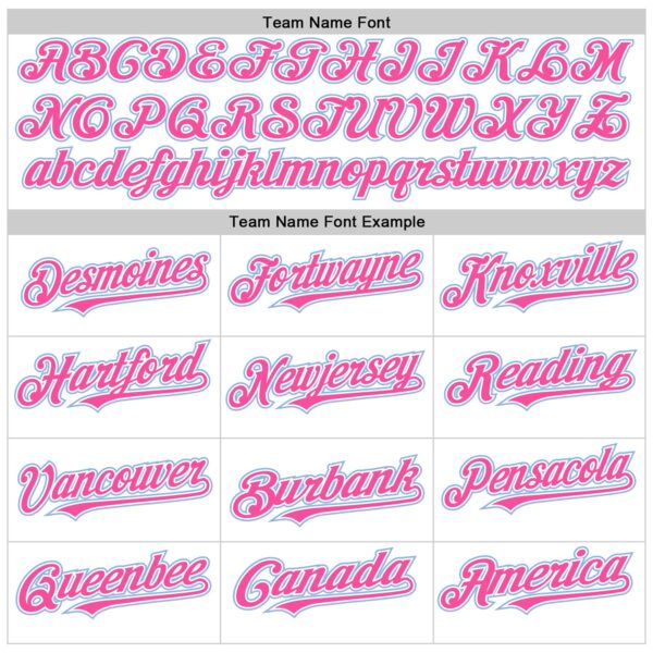 Custom White Pink Pinstripe Light Blue Authentic Sleeveless Baseball Jersey