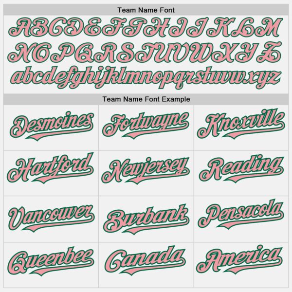 Custom White Medium Pink-Kelly Green Authentic Baseball Jersey