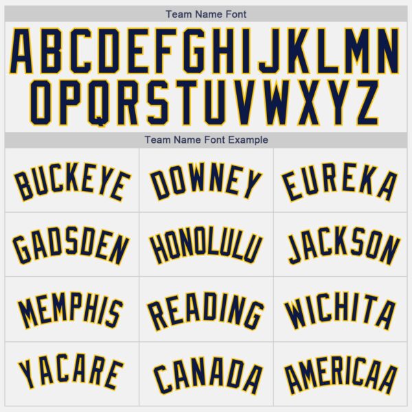 Custom White Navy Pinstripe Yellow Authentic Baseball Jersey