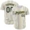 Custom White (Royal Yellow Pinstripe) Royal-Yellow Authentic Baseball Jersey