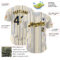 Custom White (Navy Gold Pinstripe) Navy-Gold Authentic Baseball Jersey